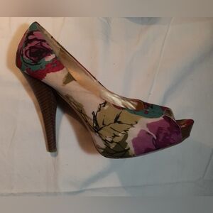 Floral Madden Girl High Heals, open toe